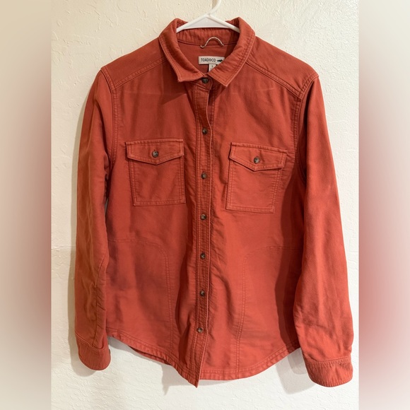 Toad&Co Men's Terracotta 100% Cotton Shirt Jacket size S - Picture 2 of 7